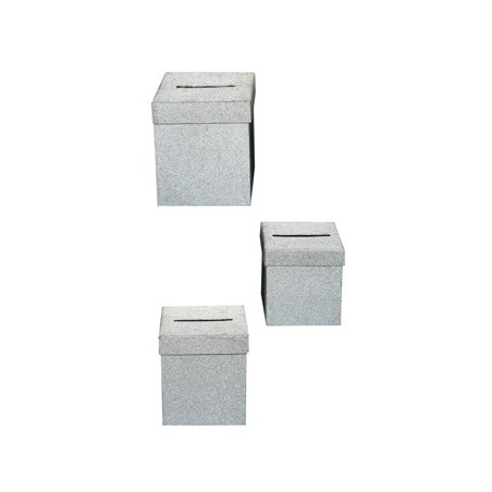 URNE CARREE  ARGENT PM