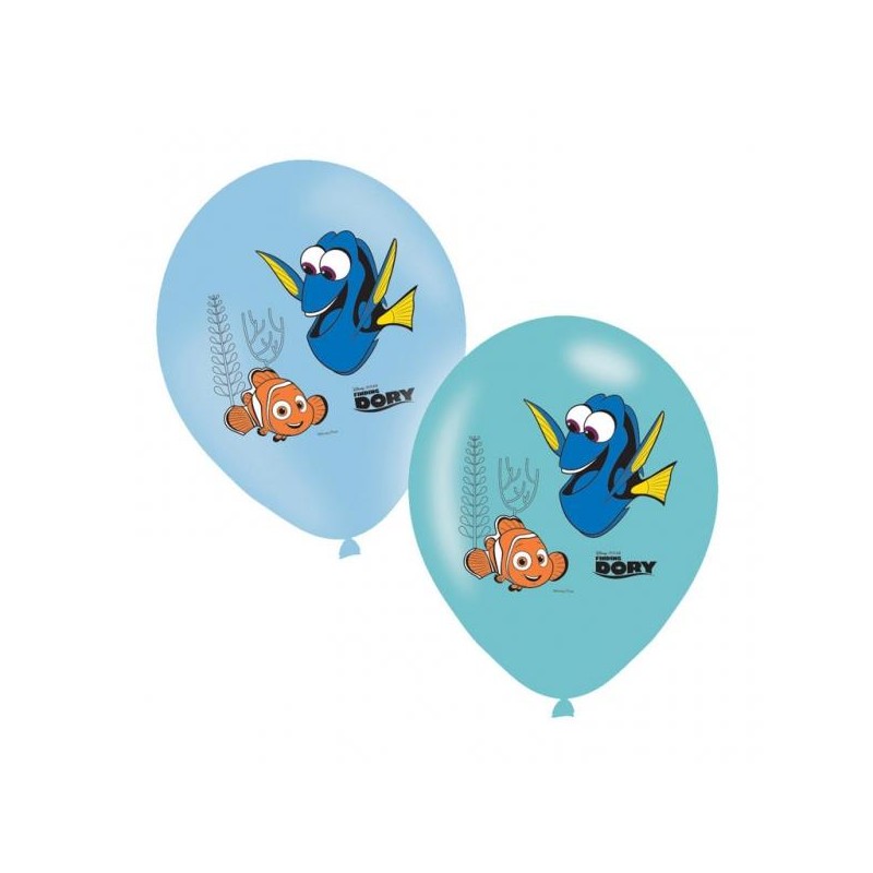 6 BALLONS LATEX DORY 11"