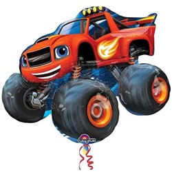 BALLON METALLIQUE MONSTER TRUCK BLAZE 86 X 71 CM