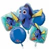 BOUQUET DE 5 BALLONS METALLIQUES DORY