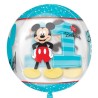 BALLON ORBZ SEE THRU MICKEY FIRST BIRTHDAY 38X40 CM