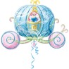 BALLON METALLIQUE  CAROSSE DE CENDRILLON 83 CM X 58 CM 