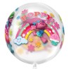 BALLON ORBZ TRANSPARENT TROLLS POPPY 38X40CM