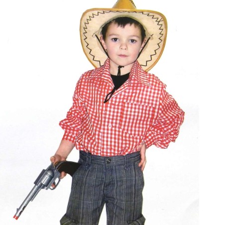 DEGUISEMENT CHEMISE A CARREAUX COW BOY TAILLE 6 ANS