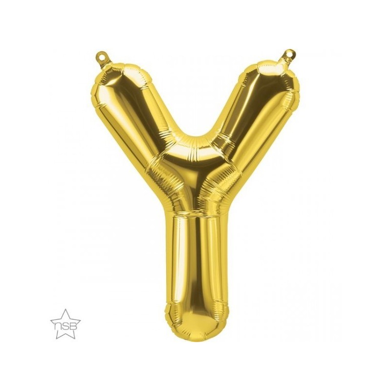 BALLON METALLIQUE LETTRE Y OR 86 CM BALLON METALLIQUE LETTRE Y OR 86 CM