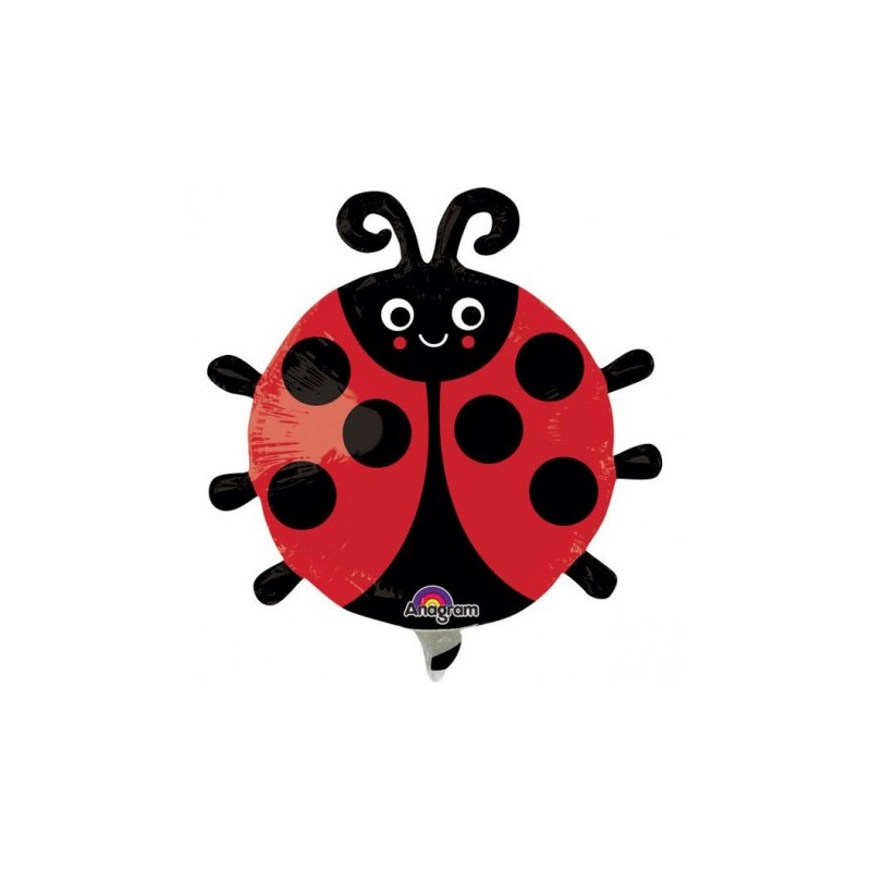 BALLON METALLIQUE COCCINELLE 25 CM