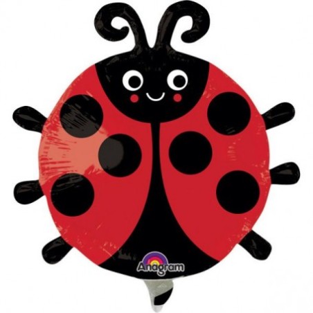 BALLON METALLIQUE COCCINELLE 25 CM