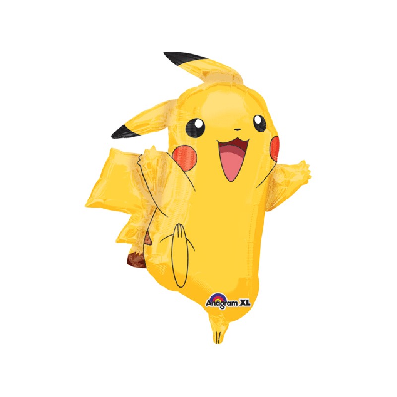 BALLON METALLIQUE POKEMON PIKACHU 62 X 78 CM