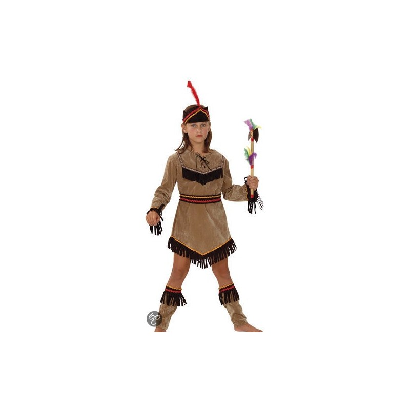 DEGUISEMENT INDIENNE ROBE MARRON 10/12 ANS DEGUISEMENT INDIENNE ROBE MARRON 10/12 ANS
