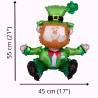 BALLON METALLIQUE BONHOMME DE SAINT PATRICK LEPRECHAUN