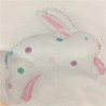 BALLON METALLIQUE LAPIN POIS PASTEL MULTICOLORE