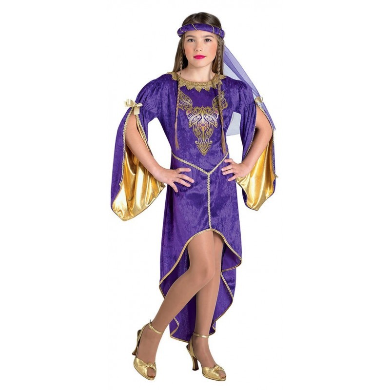 DEGUISEMENT GAME OF THRONES ROBE VIOLETTE TAILLE 10 ANS