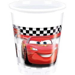 8 GOBELETS CARS 200 ML 