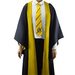 DEGUISEMENT HARRY POTTER POUFSOUFFLE JAUNE CAPE+CRAVATE+ECHARPE