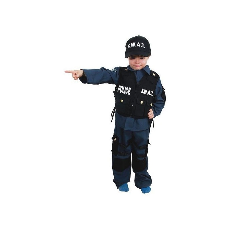 DEGUISEMENT POLICE SWAT TAILLE 6 ANS  DEGUISEMENT POLICE SWAT TAILLE 6 ANS
