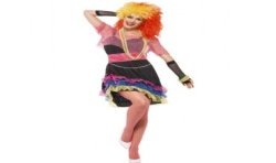 DEGUISEMENT ROBE ANNEES 80 FUN GIRL TAILLE L