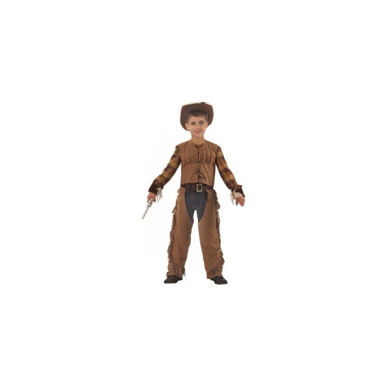 DEGUISEMENT COWBOY CHAPS ET GILET TAILLE 8 ANS