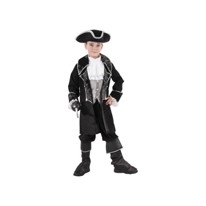 DEGUISEMENT PIRATE VESTE NOIRE OU MARQUIS TAILLE 7/9 ANS DEGUISEMENT PIRATE VESTE NOIRE OU MARQUIS TAILLE 7/9 ANS