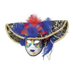 MASQUE VENITIEN AVEC CHAPEAU