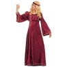 DEGUISEMENT ROBE MEDIEVALE BORDEAUX JULIETTE TAILLE 158 DEGUISEMENT ROBE MEDIEVALE BORDEAUX JULIETTE TAILLE 158