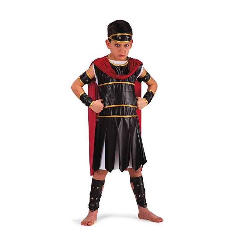 DEGUISEMENT GLADIATORE MASSIMO NOIR ET OR TAILLE 6-7 ANS  DEGUISEMENT GLADIATORE MASSIMO NOIR ET OR TAILLE 6-7 ANS
