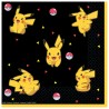 16 SERVIETTES POKEMON PIKACHU JAUNE ET NOIR 33 X 33 CM