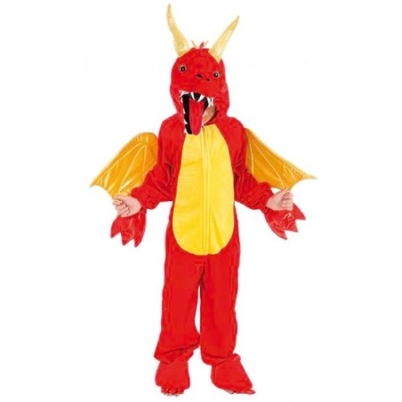DEGUISEMENT DRAGON ROUGE TAILLE 2 ANS