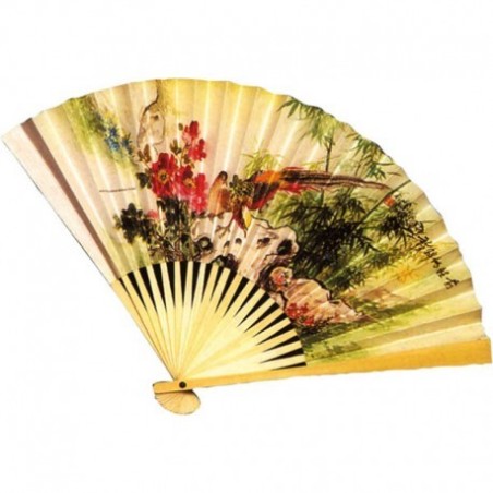 EVENTAIL JAPONAIS PAPIER DECORE 