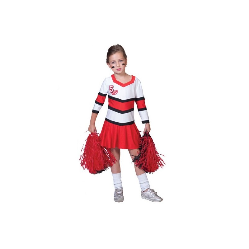 DEGUISEMENT CHEERLEADER POMPOM GIRL TAILLE 116