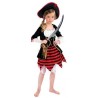 DEGUISEMENT ROBE ET CHAPEAU PIRATE GIRL ROUGE ET NOIR TAILLE 128 DEGUISEMENT ROBE ET CHAPEAU PIRATE GIRL ROUGE ET NOIR TAILLE 128