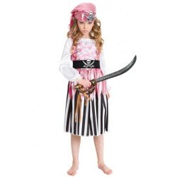 DEGUISEMENT PINK PIRATE TAILLE 8 ANS
