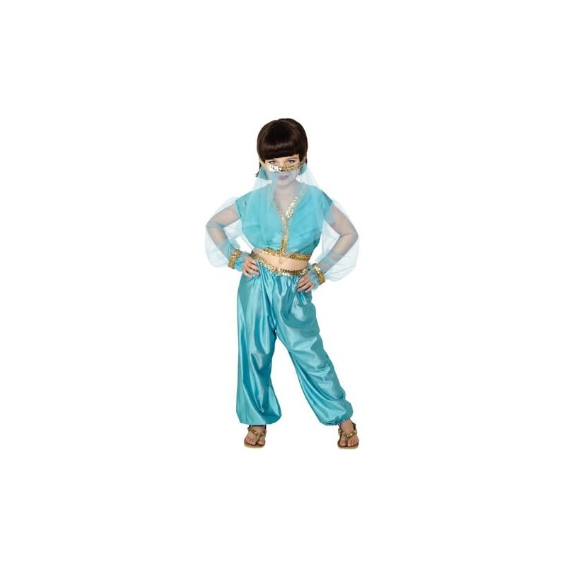 DEGUISEMENT PRINCESSE ARABE BLEUE TAILLE 7/9 ANS
