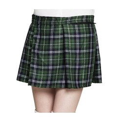 KILT ECOSSAIS VERT FEMME TAILLE UNIQUE