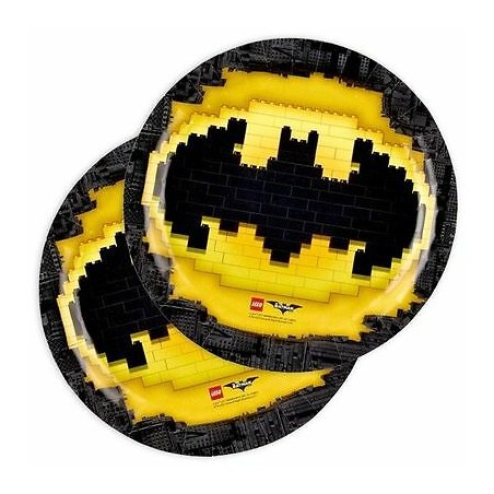 8 ASSIETTES LEGO BATMAN 23 CM 