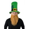 CHAPEAU VELOUR HDF VERT ST PATRICK AVEC BARBE ROUSSE