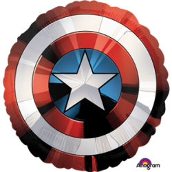 BALLON METALLIQUE BOUCLIER CAPTAIN AMERICA 71 CM