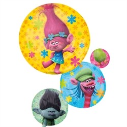 BALLON METALLIQUE TROLLS SUPERSHAPE 55 X 71 CM