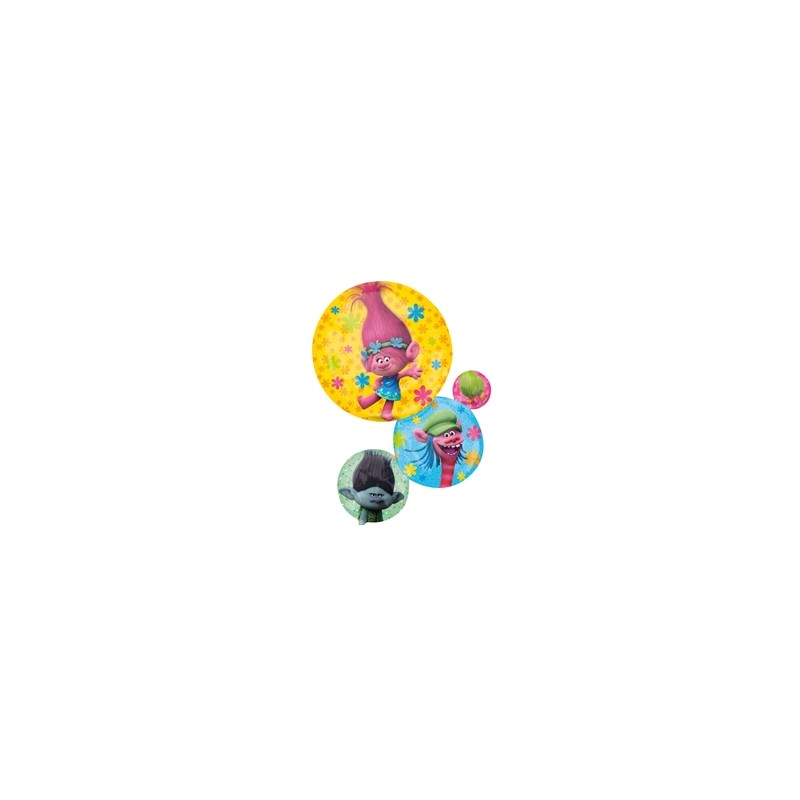 BALLON METALLIQUE TROLLS SUPERSHAPE 55 X 71 CM