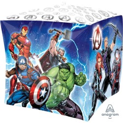 BALLON METALLIQUE  CUBEZ AVENGER 38 X 38 CM