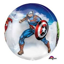 BALLON METALLIQUE ORBZ AVENGER 38 X 40 CM