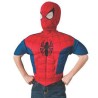 KIT SPIDERMAN PLASTRON + CAGOULE TAILLE 8/10 ANS