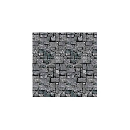SCENE DECORATIVE MUR PIERRE DE CHATEAU PARTIE HAUTE 1.22 X 9.14 M