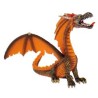 FIGURINE DRAGON ORANGE ET GRIS