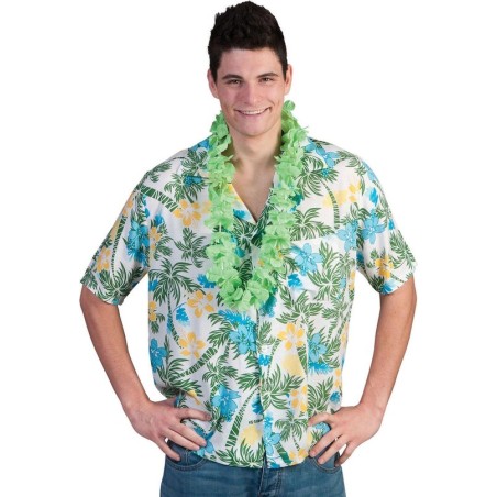 CHEMISE HAWAI BLANC BLEU VERT TAILLE 56/58