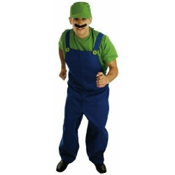 DEGUISEMENT PLOMBIER VERT LUIGI TAILLE S