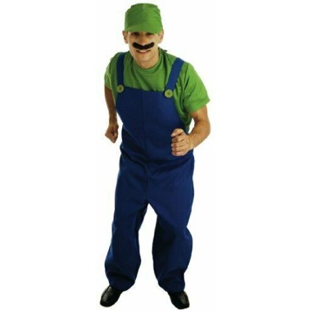 DEGUISEMENT PLOMBIER VERT LUIGI TAILLE S