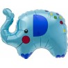 PETIT BALLON METALLIQUE ELEPHANT 14"