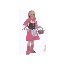 DEGUISEMENT CHAPERON ROUGE CHEVEUX DE LAINE TAILLE 10 ANS