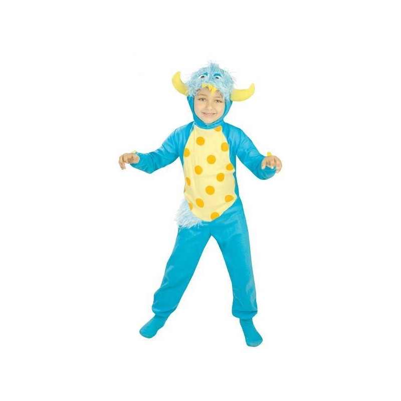 DEGUISEMENT MONSTRE BLEU A POIS TAILLE 7-9 ANS