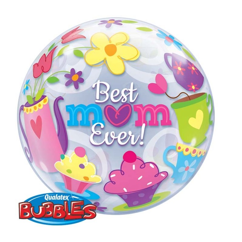 BALLON BUBBLES BEST MOM EVER 56CM BALLON BUBBLES BEST MOM EVER 56CM